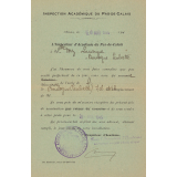 Nomination comme directrice d'école à Boulogne (Pas-de-Calais).