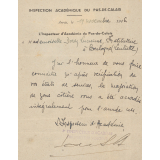 Notification de l'attribution de la majoration de zone côtière pour 1944.