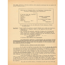 Election du 5 novembre 1954 à la commission administrative paritaire départementale des instituteurs.