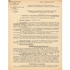 Election du 5 novembre 1954 à la commission administrative paritaire départementale des instituteurs.