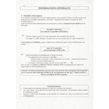 Dossier de candidature d'une enseignante à des stages de formation continue en informatique. 