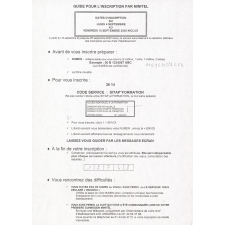 Dossier de candidature d'une enseignante à des stages de formation continue en informatique. 