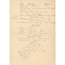 Documents administratifs d'une institutrice de la Vienne. 