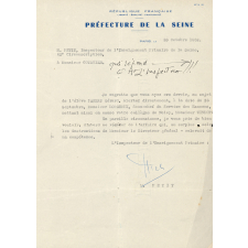 Documents relatifs à la carrière d'un instituteur. 1938-1962.