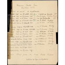 Documents relatifs à la carrière d'un instituteur. 1938-1962.