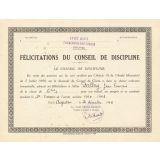 Félicitations du Conseil de Discipline