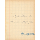 Manipulations de sciences physiques