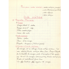 Cahier de chimie