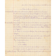 Cahier de chimie