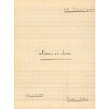 Problèmes de chimie