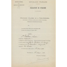 Délégation de stagiaire pour Mademoiselle Tallon Louise