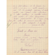 Cahier journalier