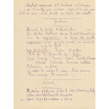 Cahier journalier