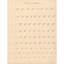 Cahier d'écriture sans modèle
