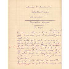 Cahier journalier