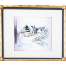 Aquarelle : Bréhat, Le 12 sep. 1990