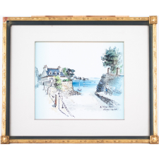 Aquarelle : Bréhat Le 13 sep. 1990