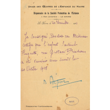 Certificats de vaccination et de Changement d'Ecole. 