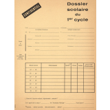Dossier scolaire du 1er cycle.