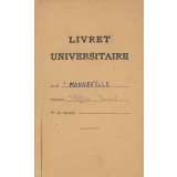 Livret universitaire individuel.