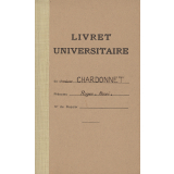 Livret universitaire individuel - Carte de lecteur de la Bibliothèque Nationale.