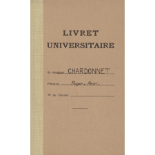 Livret universitaire individuel - Carte de lecteur de la Bibliothèque Nationale.