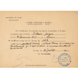 Lycée Corneille. Rouen. Certificat de scolarité. 