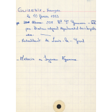 Fiches d'élèves. 