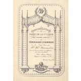 Congrégation des Dames de la Ste Union des Sacrés Coeurs - Témoignage d'honneur.