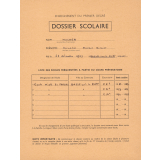 Enseignement du premier degré. Dossier scolaire.