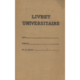 Livret universitaire individuel.