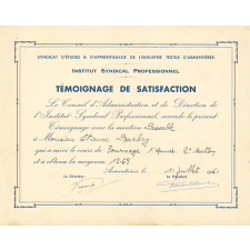 Témoignages de satisfaction.