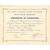 Témoignages de satisfaction.
