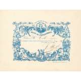 Billet de contentement. École chrétienne des Frères.