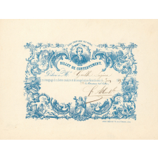 Billet de contentement. École chrétienne des Frères.
