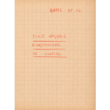 Cahier de surveillance. 