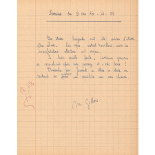 Cahier de surveillance. 