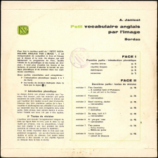 Petit vocabulaire anglais par l'image : classes du premier cycle : acquisition et révisions rationnelles des mots et des groupes sémantiques
