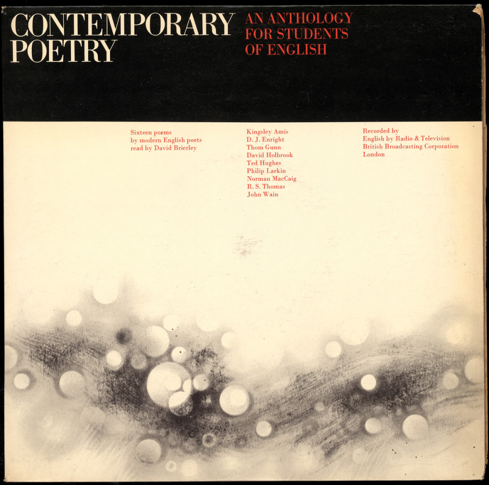 Contemporary poetry : an anthology for students of English : sixteen poems by modern English poets