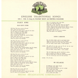 English Traditional Songs. Volume II