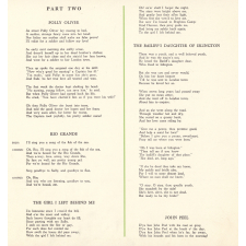 English Traditional Songs. Volume II