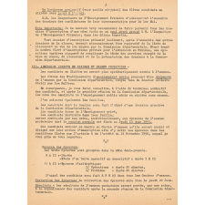 Examen d'admission en sixième des lycées, collèges classiques, modernes, techniques, et cours complémentaires.