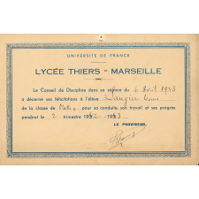Billet de félicitations