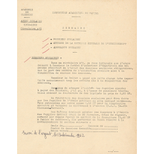 Inspection académique du Cantal. Année scolaire 1962-63. Circulaires. 