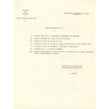 Inspection académique du Cantal. Année scolaire 1967-68. Notes de service. 