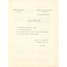 Inspection académique du Cantal. Année scolaire 1967-68. Notes de service.