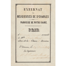 Ex-praemio . Externat des religieuses de St Charles.