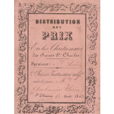 Ex-praemio . Distribution des prix. Ecoles chrétiennes des soeurs de St. Charles.