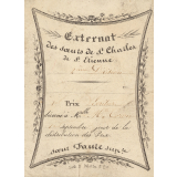 Ex-praemio . Externat des soeurs de Saint-Charles de Saint-Etienne.