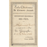 Ex-praemio . Ecoles chrétiennes de Clermont-Ferrand.